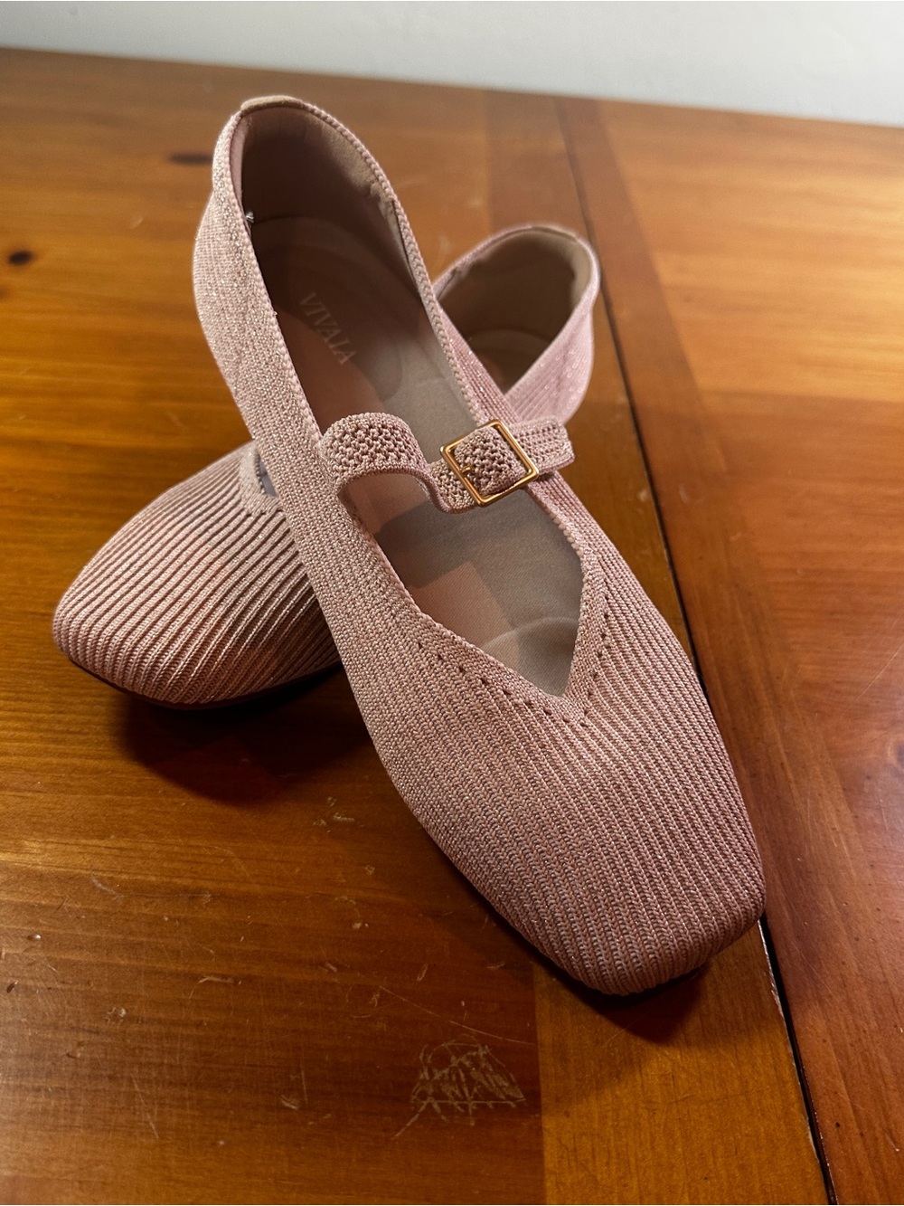 Vivaia Square Toe Mary Jane Flats